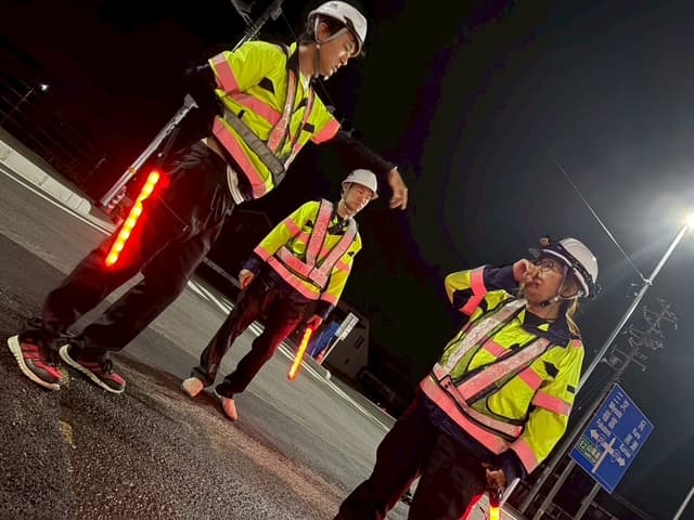 安全確認を徹底する現場
