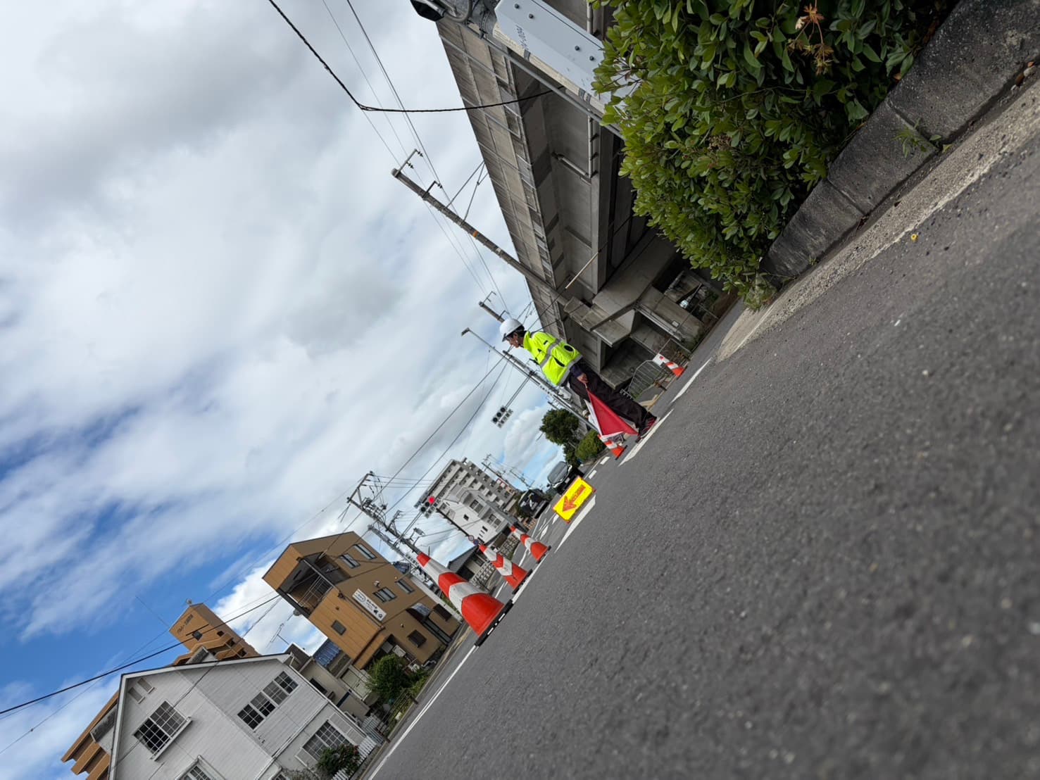 若手警備員の現場活動